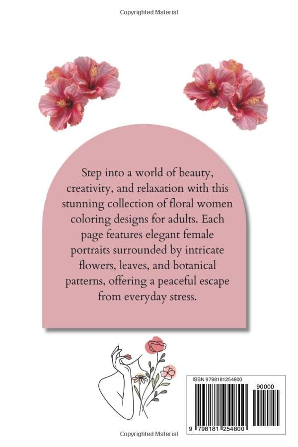 Floral Coloring Book image 3