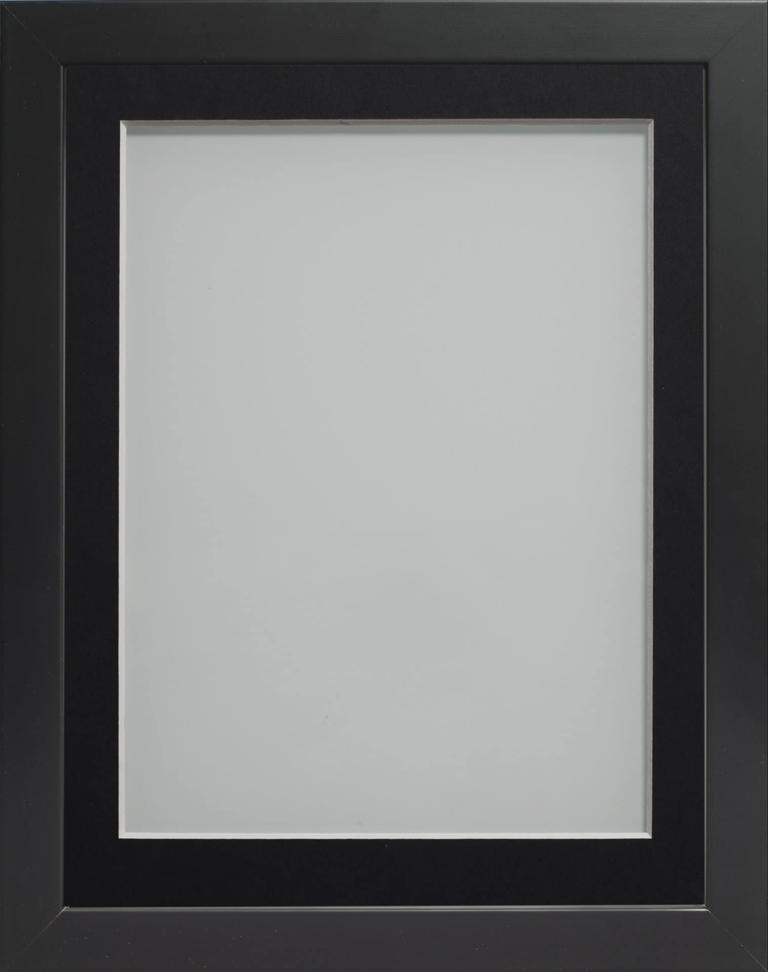 Frame Company Connolly Range Black Wooden Picture Photo Frame with Black Mount