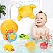 Tacobear Juguetes de Baño para Bebés Eléctrico Pato Rociador de Agua Aspersor Juguete con 3 Animales Flotantes Juguetes Bañera Juegos de Ducha Regalos para Niños