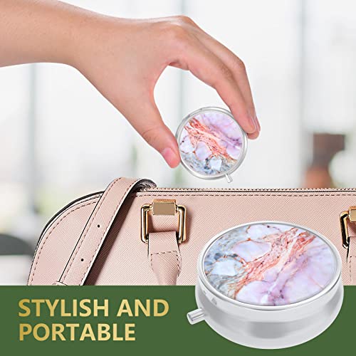 Image of Pill Box, Small Pill Case for Purse & Pocket, Travel Medicine Organizer | Cute Travel Medicine Organizer, Portable Medicine Container Holder to Hold Vitamins, Medication, Fish Oil & Supplement