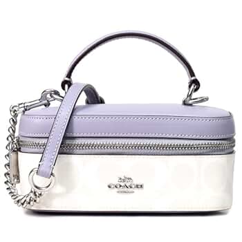 美品 コーチ シグネチャー バッグ 2way ログ ハンドバッグ コーティング COACH】コーチ コーティングキャンバス レザー シグネチャー