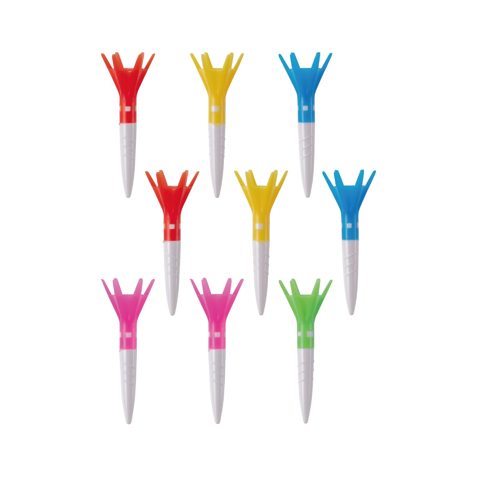 Daiya Golf Tomahawk Tee, Adjustable Height Golf Tee (Long/Semi-Long/Short), Smooth Swing for Greater Distance, Durable, Easy to Find, Ideal for Beginners, Made in Japan, Used by Pro Rikuya Hoshino : S