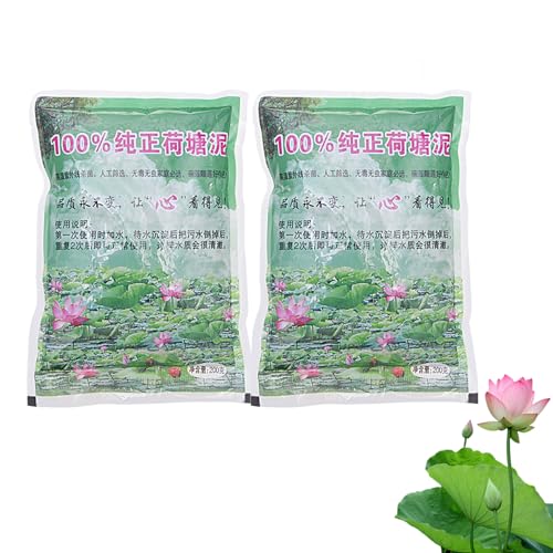 Tierra para Plantas Acuáticas | 2x200 G Compost Acuático para Plantas de Estanque | Tierra Natural for Estanques, Water Lily y Nenúfares | Aquatic Soil | Tierras Nutritivas for Hidroponía y Acuaponía