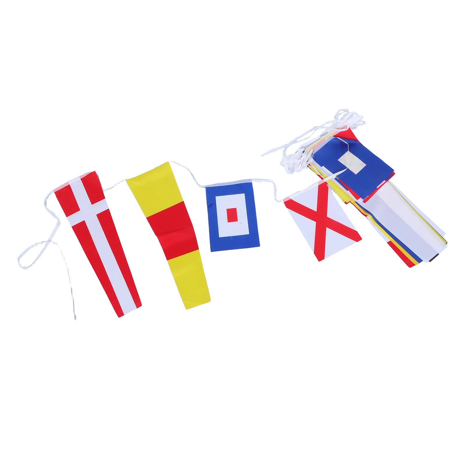 Nautische Flaggenbuchstaben mit 40 internationalen Signalflaggen aus Polyester, wetterbeständig, ideal für Küstenschiffe und maritime Veranstaltungen