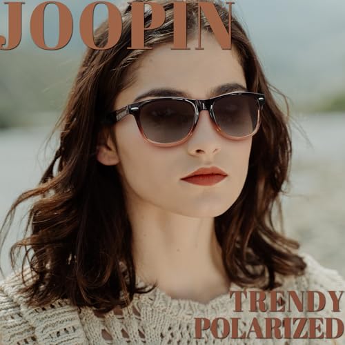 Image of Joopin Square Sunglasses Polarized UV400 Designer Sun Glasses Men Women | Oversized, Plastic Frame, Retro, Vintage, Unisex, Trendy Shades for Driving, Party, Fishing, Business, Costume