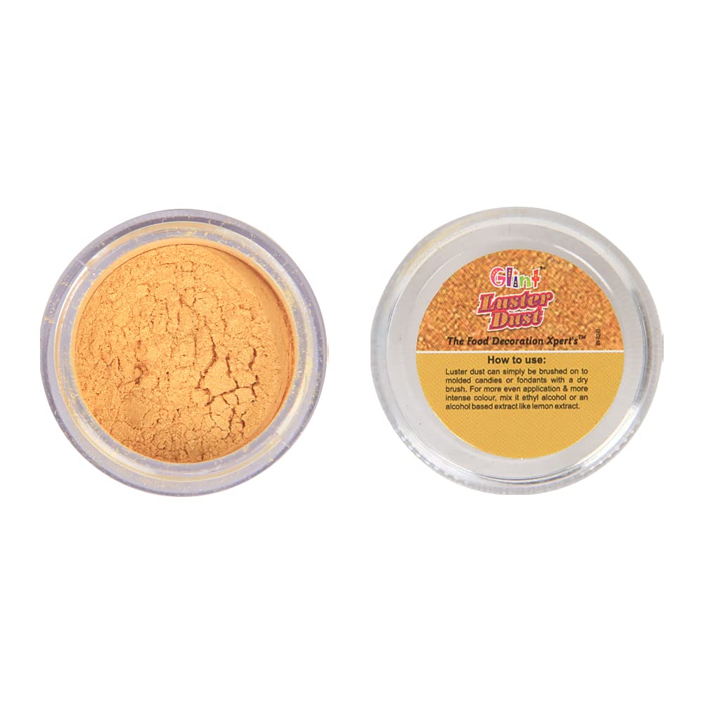 Glint Edible Luster Dust (Gold), 5g | Pearl Dust | Edible Sparkle Dust | Edible Product for Cake Decor | Glittering Shiner Dust | Gold - 5g (B09NJL3H9Y) Amazon Price History, Amazon Price Tracker