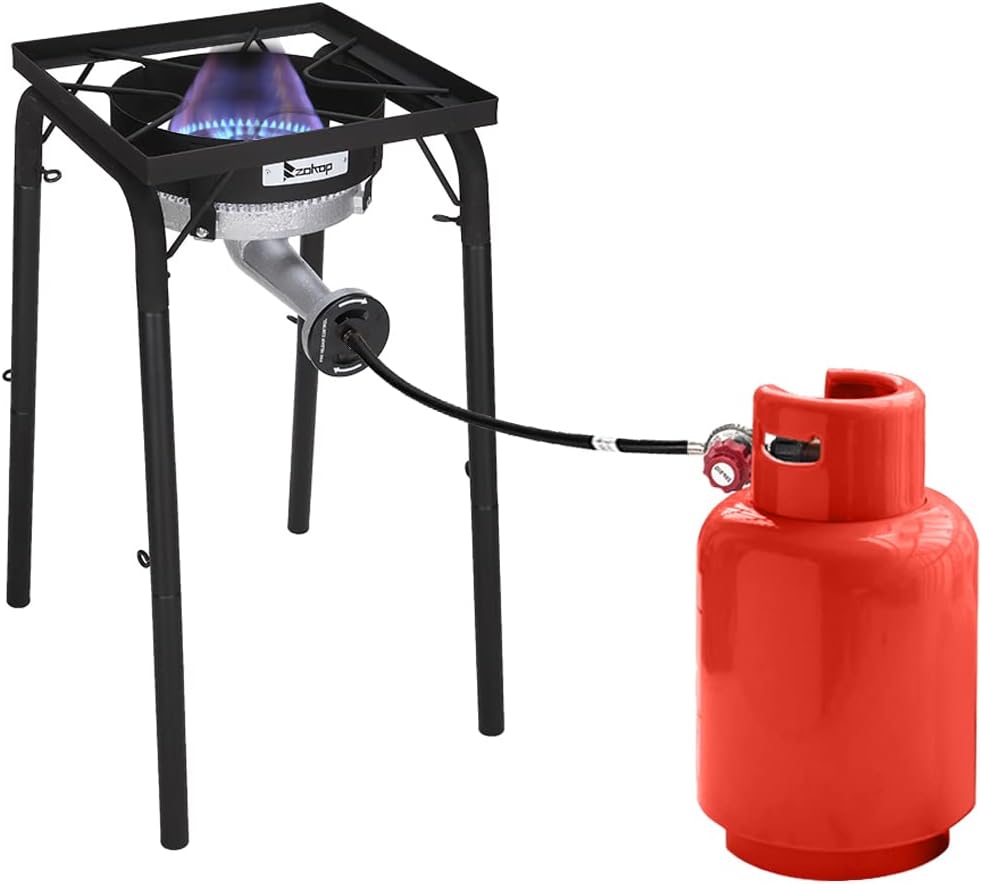 ROVSUN Powerful 200,000 BTU Propane Gas Stove Single Burner