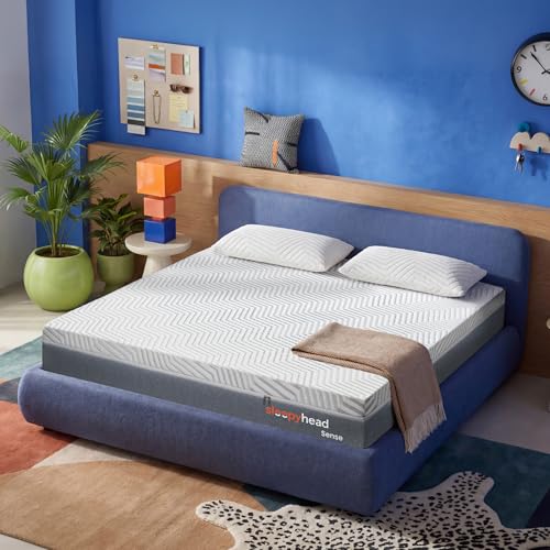 Sleepyhead Sense Designed by Duroflex - 3 Zoned BodyIQ Orthopedic Memory Foam |Cooling Technology |Smart Orthopedic Support |10 Years Warranty |Medium