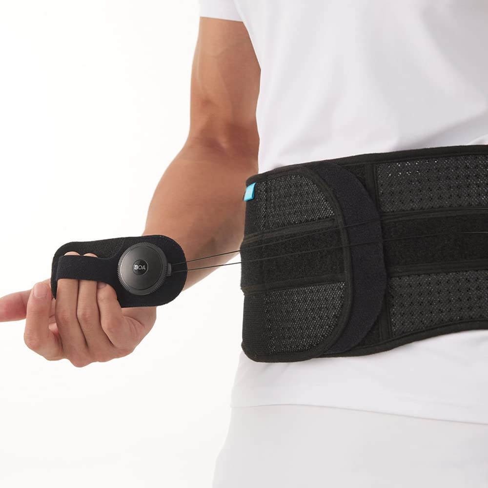 SOZO BOA,Soporte de espalda inferior ajustable doble para hombres y mujeres, ciática con panel extraíble para soporte de cintura, cinturón de apoyo lumbar (tamaño grande)