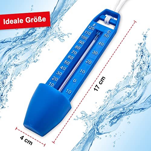 Homore Pool-Thermometer - Lustiger Schwimmender Wassertemperaturmesser Für Pool, Spa Und Teich