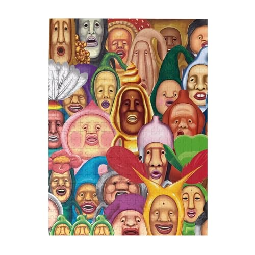 こびとづかん ジグソーパズル 500pcs ピース 人気 木製パズル プレゼント大人と子供 (38x52cm) dfg42