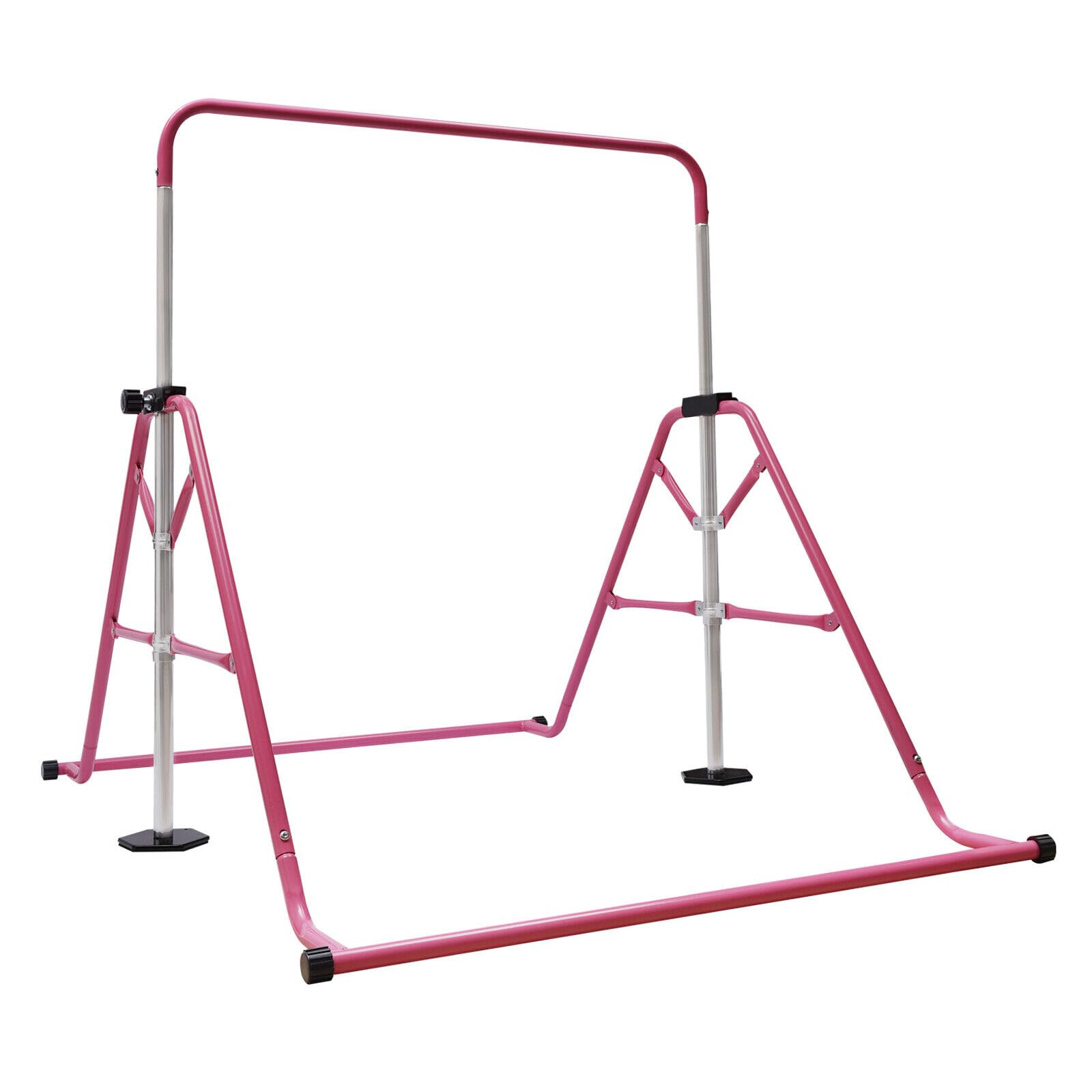 Gymnastiekstang voor kinderen, horizontale bar, gymnastiek, turnrek, rekstang, opvouwbaar, gymnastiekrek, indoorstangen, in hoogte verstelbaar, 100 kg