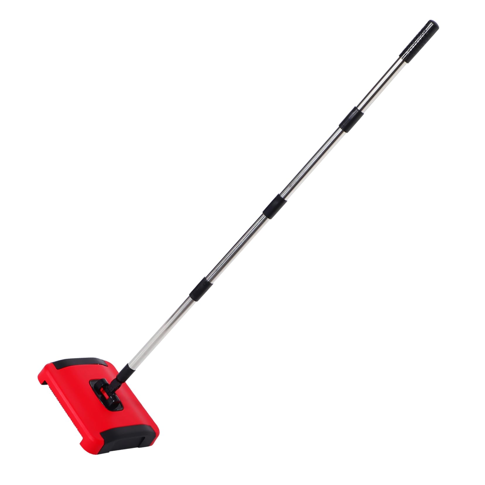 Mobestech Mechanischer Hand Teppichkehrer Manuelle Teppichkehrmaschine mit Rotierenden Bürstenrollen Pp und Edelstahl für Zuhause und Teppich