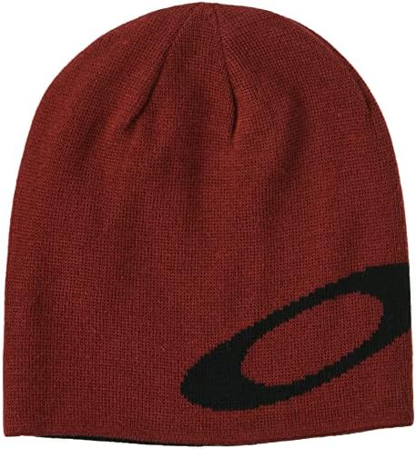 Oakley Beanie Ellipse Beanie, IRON RED BLACKOUT, Medium : Amazon