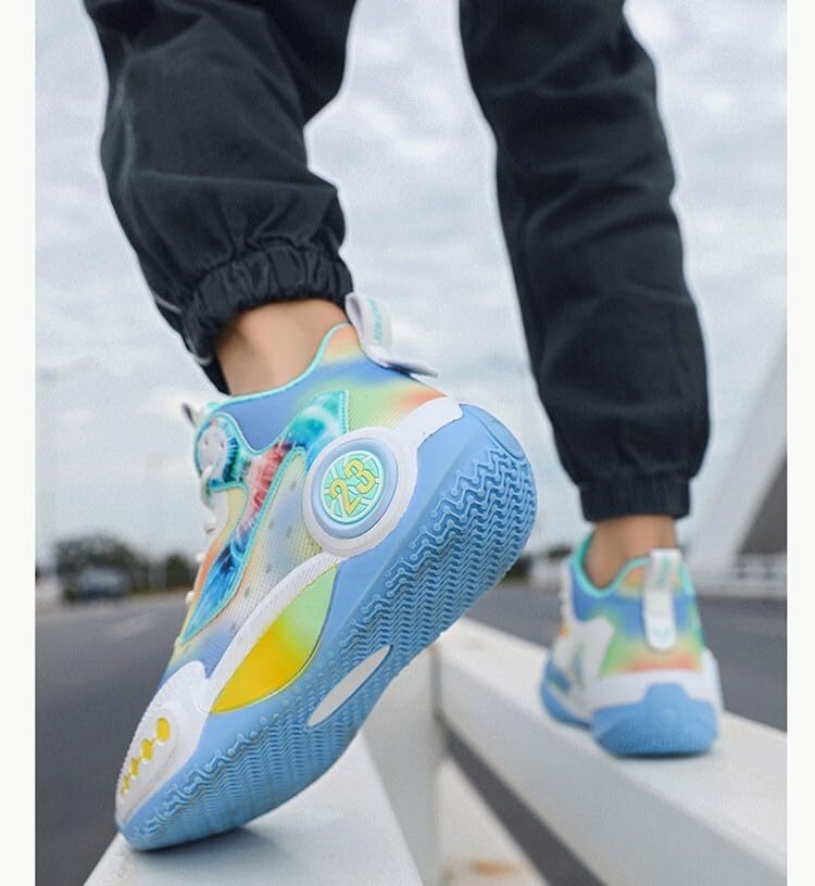 Image of Men's Basketball Shoes Fashion Printed Sneakers