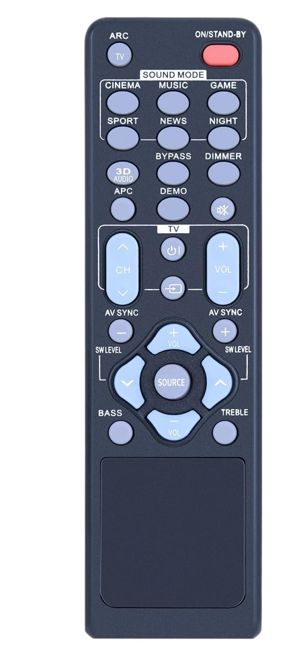 Nowy pilot RRMCGA297AWSA do soundbara Sharp HT-SB40 HT-SB60