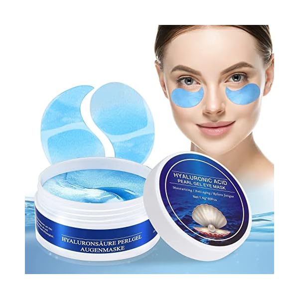 Augenpads Eye Mask Hyaluronsäure Collagen - Eye Pads gegen Augenringe Tränensäcke Falten Dunkle Kreise & Puffiness, Eye…