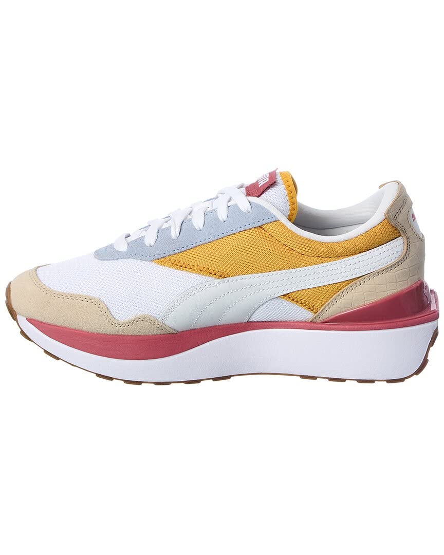 PUMA Cruise Rider Bright Heights Puma White/Peyote/Mineral Yellow 10 B (M)