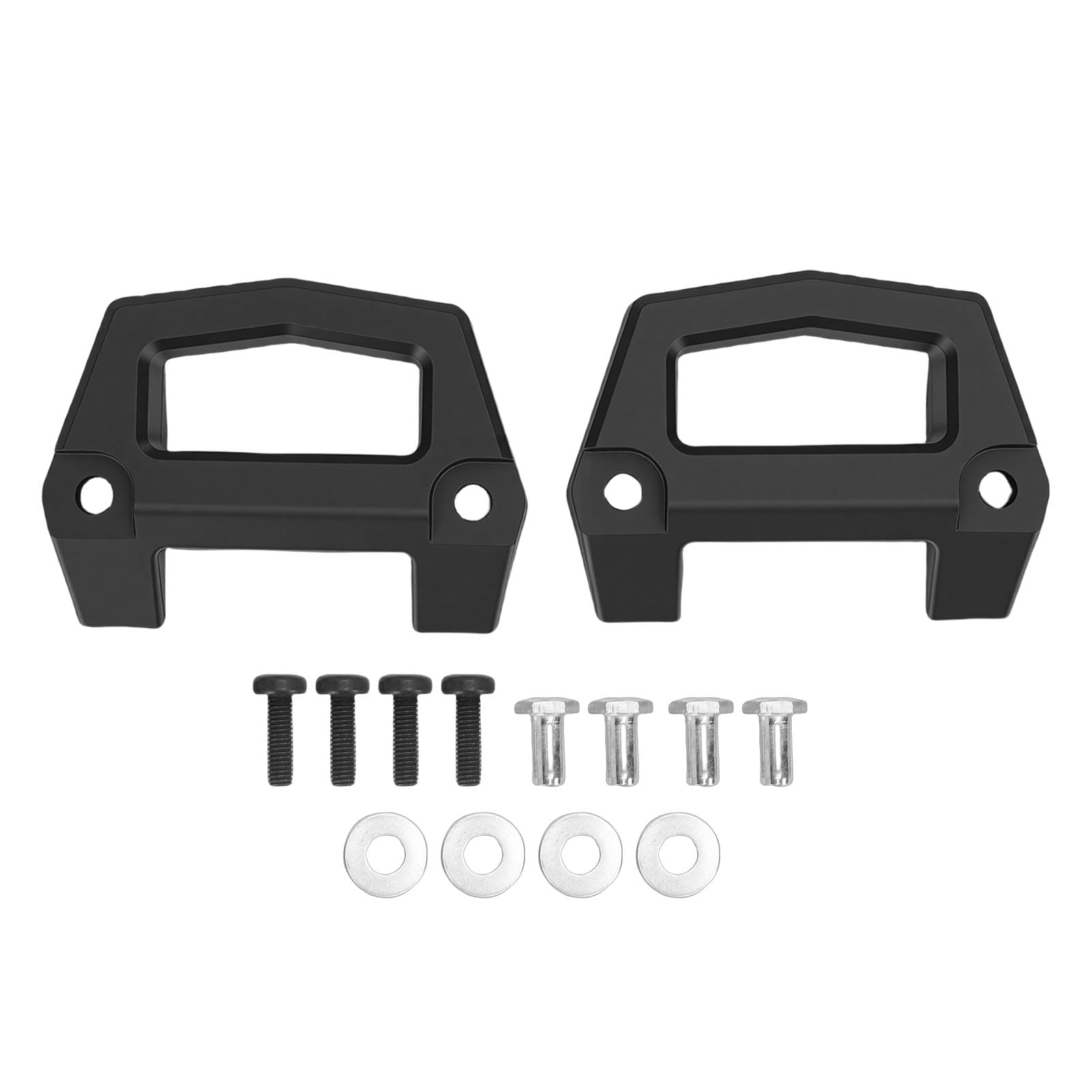Soporte portaequipajes de motos de nieve ABS kit de 2 piezas negro estable