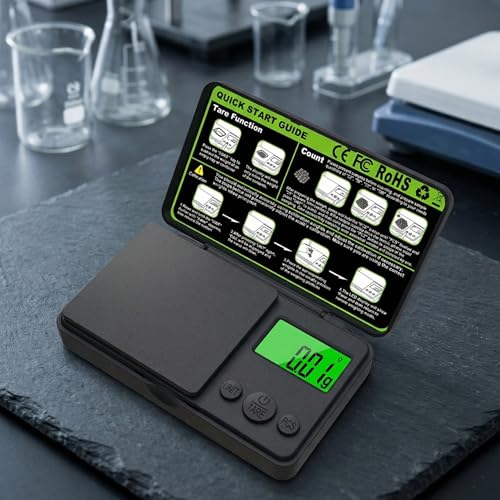 Báscula digital de bolsillo 1000g x 0.01g precisión alta miniatura 2