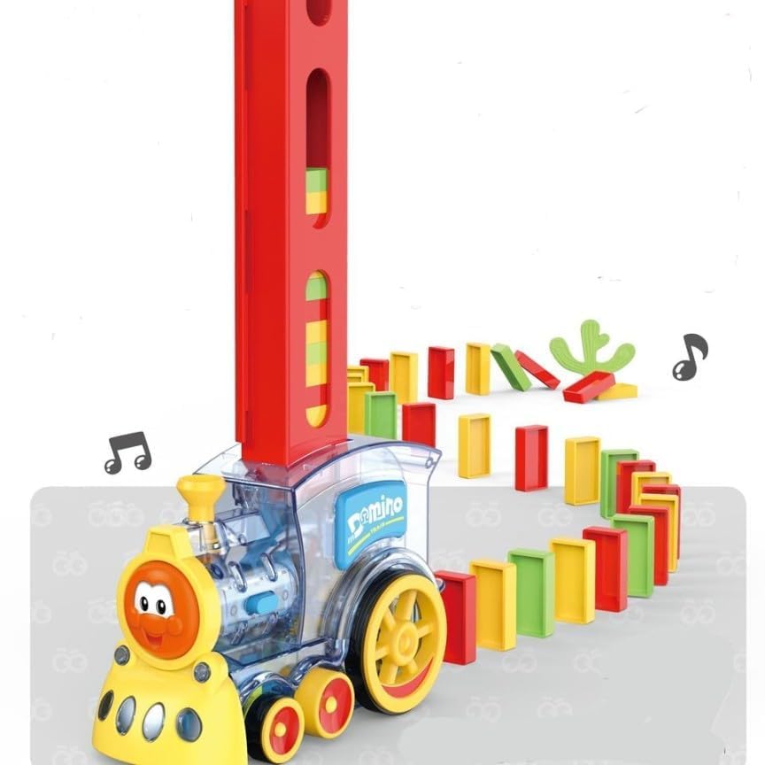 EUPHORIA Toys Domino Train Set 60 Pieces Building Blocks Stacking Tile Games with Lights and Sounds, Colorful Construction and Stacking Toys, Education Learning Block Toy (B0DC6XPBQK) Amazon Price History, Amazon Price Tracker