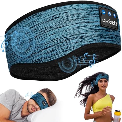 LC-dolida Casque de sommeil Bluetooth 5.4 - Bandeau de sommeil - ...
