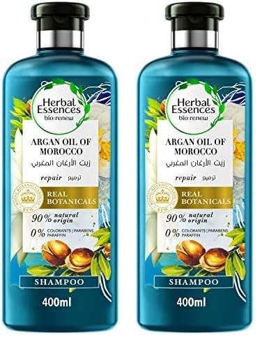 Herbal Essences Bio:Renew Repair Argan Oil of Morocco Shampoo, 400ml (Pack of 2) Argan Oil of Morocco 400 ml (Pack of 2)