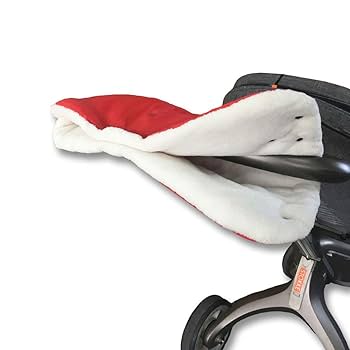 SPRING PARK Lamb Wool Stroller Hand Muff, Winter Anti-Freeze Gloves For