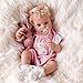 BABESIDE Reborn Baby Dolls Bettie - 17 Inch Soft Body Realistic Baby Doll Girl Lovely Awake Blond Curly Hair Girl Doll Handmade Real Life Baby Dolls with Gift Box for Kids Age 3+ Collectors