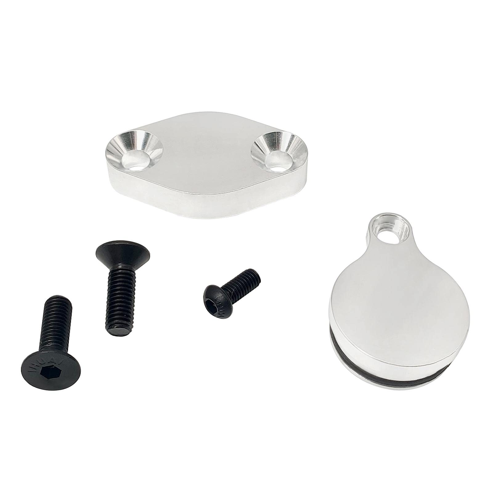 LOOM TREE® Egr Delete Intake/Exhaust Block Off Plate Cover Replacement Part | 1Set Truck Egr Delete Kit