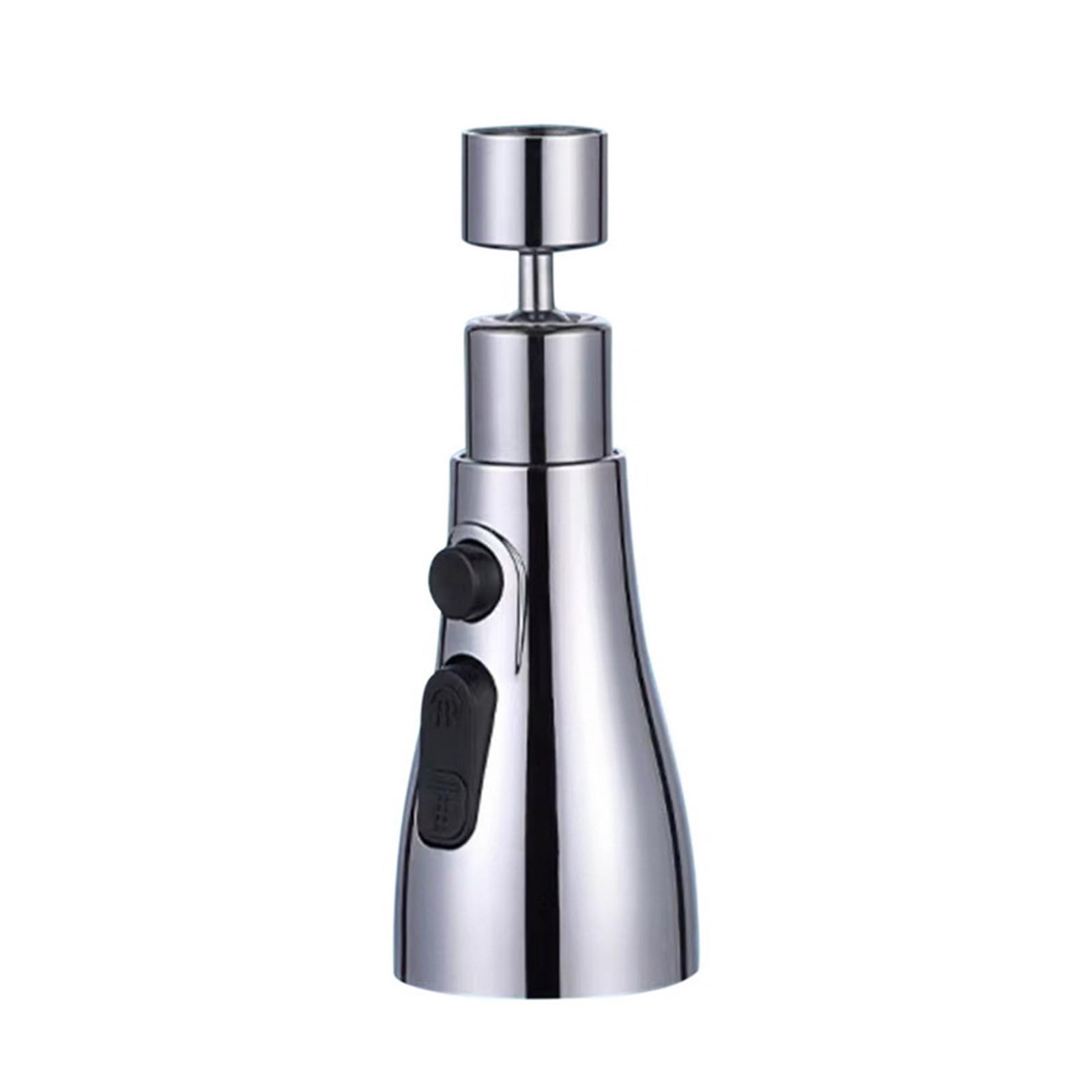 Rtbvghjik Silver Universal Rotate Kitchen Faucet Extender Aerator Plastic Splash Filter For Kitchen Faucet(Silver)