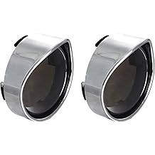 NTHREEAUTO Smoked Bullet Turn Signal Light Lens Cover with Chrome Visors Compatible with Harley Dyna Sportster Street Electra Glide Road King Fatboy