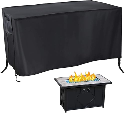 Rilime Cubierta rectangular para hoguera de gas, impermeable, para fogata o mesa de fuego de gas, 42 pulgadas de largo x 24 pulgadas de ancho x 25 Rilime Cubierta rectangular para hoguera de gas, impermeable, para fogata o mesa de fuego de gas, 42 pulgadas de largo x 24 pulgadas de ancho x 25