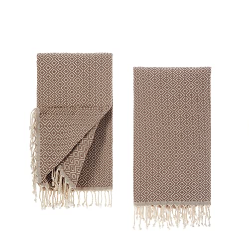 Tuiste Saunatuch Sand Beige 2er Pack, Saunakilt Damen und Herren, Strandtuch, Saunahandtuch, Picknickdecke, Hamamtuch%100 Baumwolle, Strandtücher, Strandhandtuch XXL, Badehandtuch 100x180