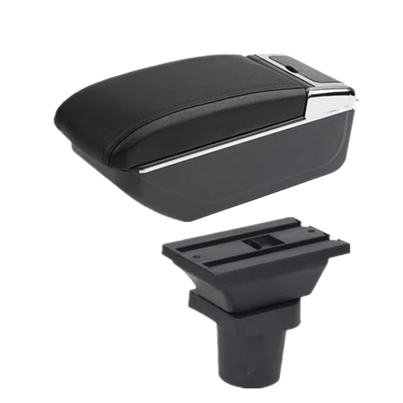 UMDJJU For Toyota For Prius C For Aqua Armrest Storage Box Interior Dedicated Retrofit Parts Car Accessories Car Centre Console Armrest Box(B2 black line NO USB)