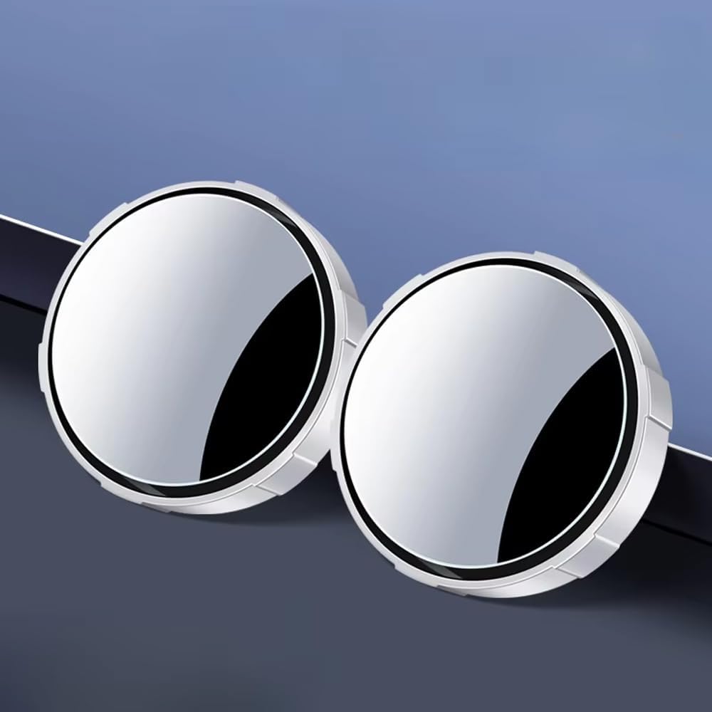 WZKSZMEFG 2Pcs Blind Spot Mirrors Cars,For Mitsubishi Outlander PHEV 2025- Waterproof HD Reversing Auxiliary Blind Spot Mirror Convex Rear View Mirror Maximize RearView