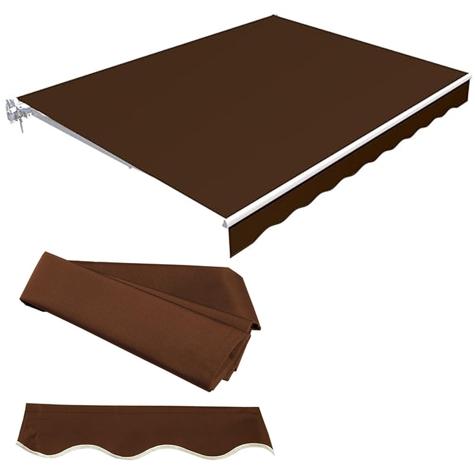 Toldo parasol cenador retráctil de 5x2m para patio y jardín exterior