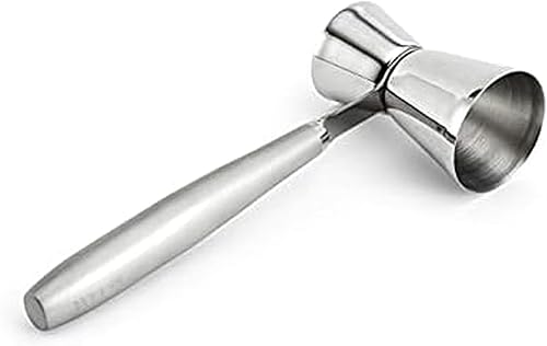 Houdini Accesorio de cóctel doble Jigger, 7.5in, acero inoxidable