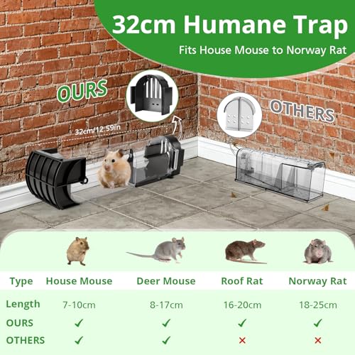 Trampas humanas para ratones en interiores como cocinas y zonas exteriores de jardín 5