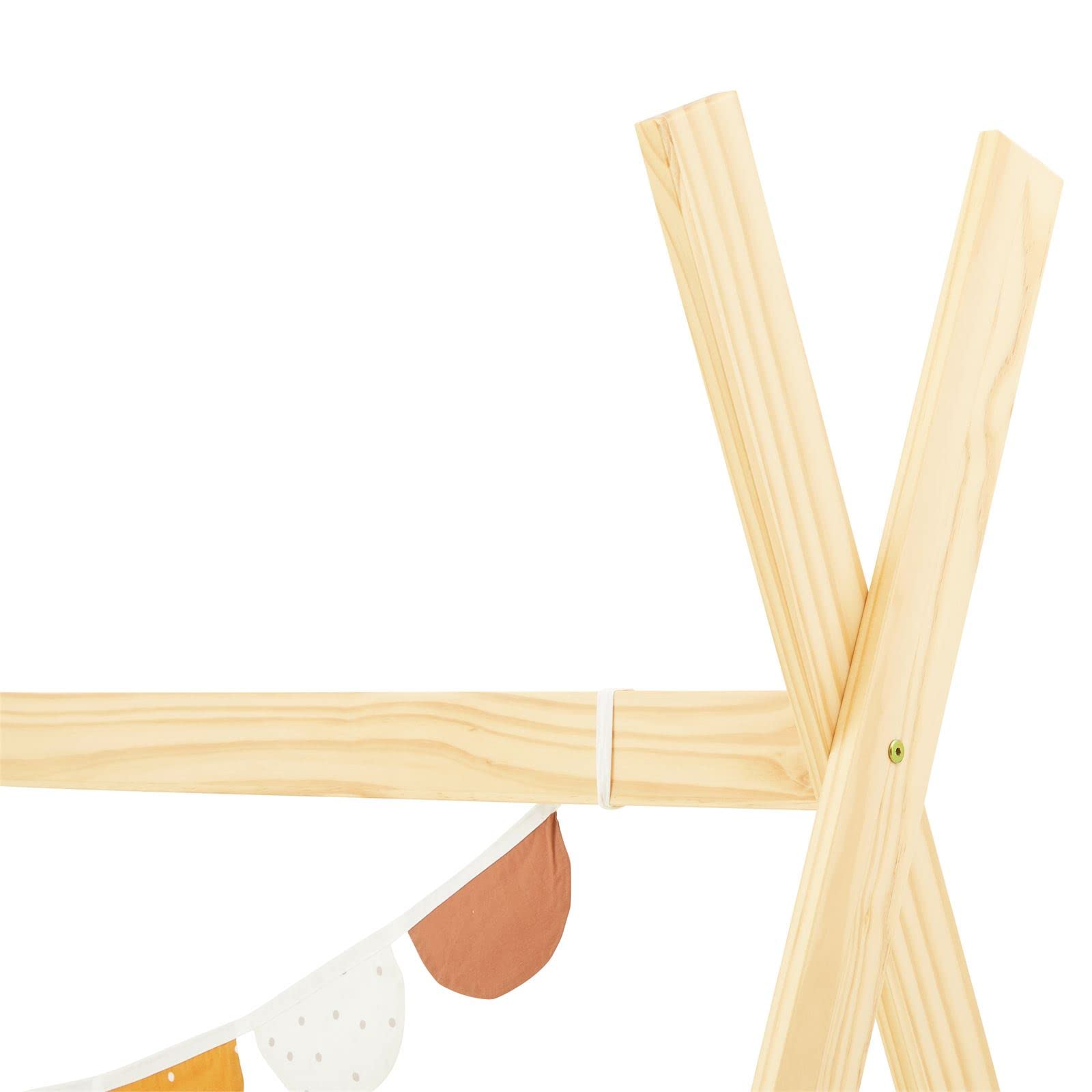 IDIMEX Lit Montessori tipi Elin, 90 x 190 cm lit cabane Enfant en pin Massif Vernis Naturel