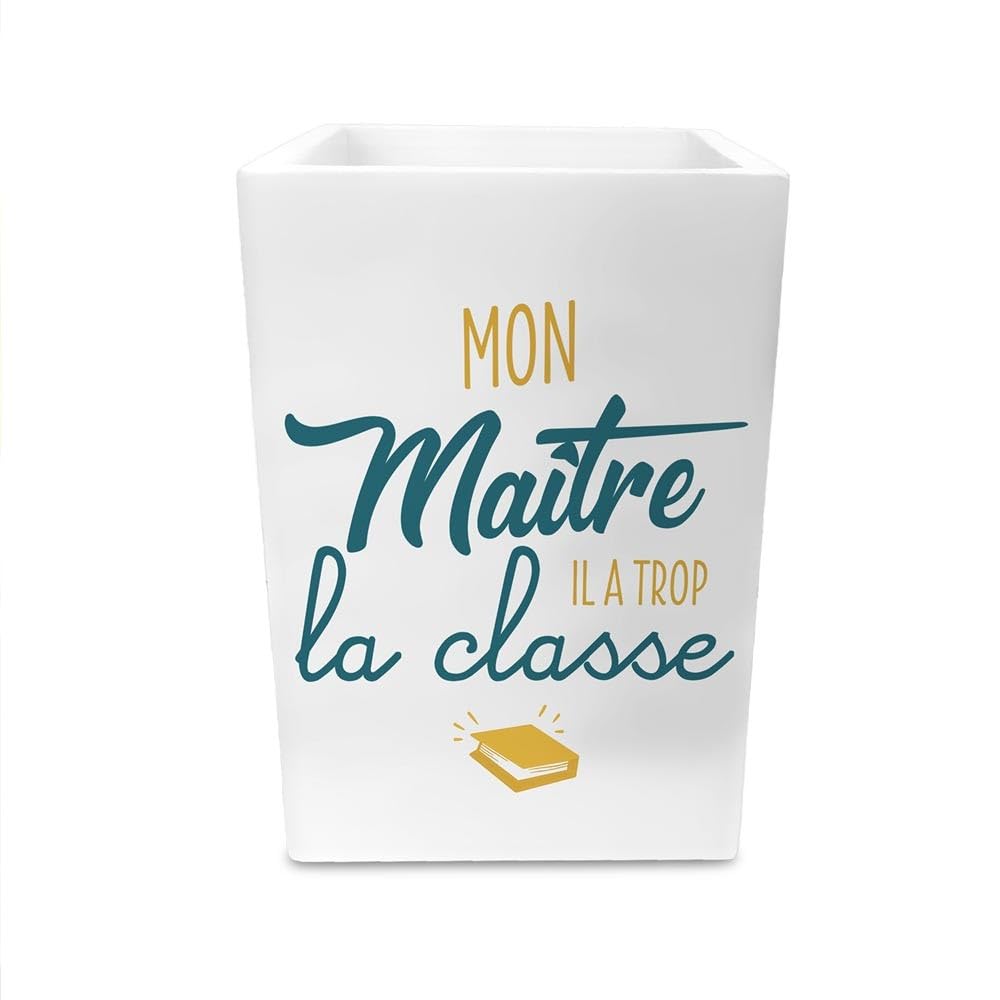 STC Master Wooden Pencil Pot Class 8 x 12 cm White - Image 4
