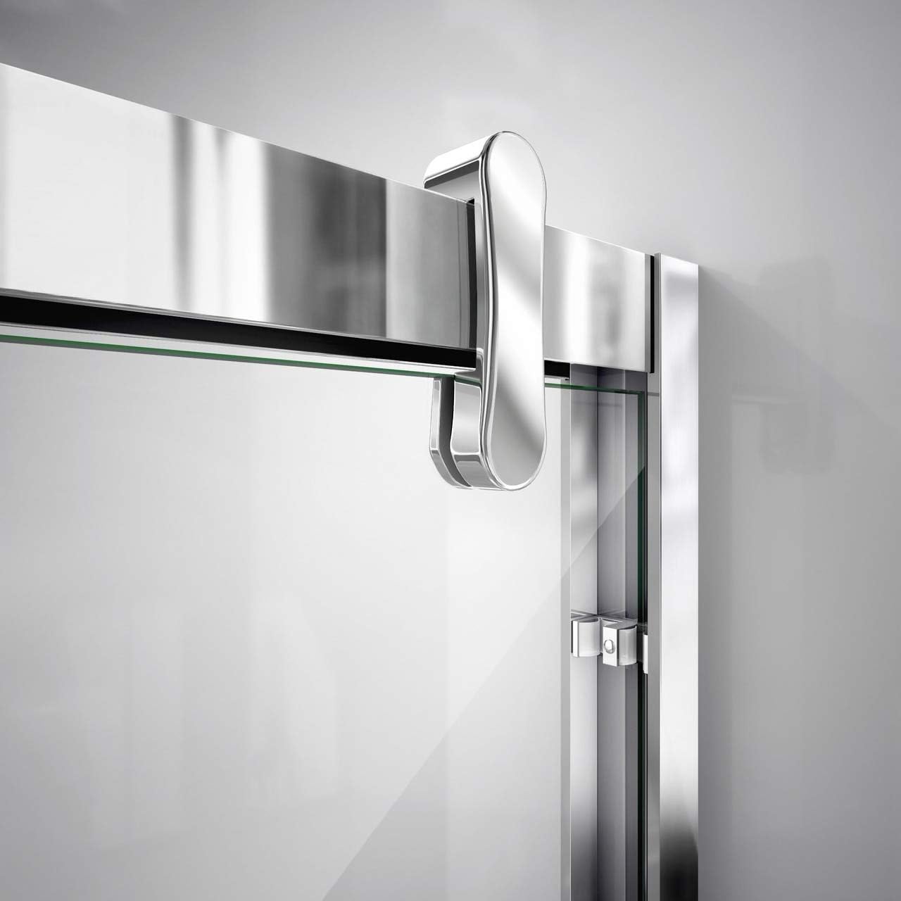 Cavalier 60" Polished Stainless Steel Frameless Sliding Shower Door
