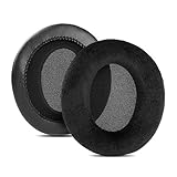 Ear Pads Cups Cushions Replacement Compatible with Shure SRH440 SRH840 SRH940 SRH1440 SRH1540 SRH1840 SRH240 Headphones (Black Velour)