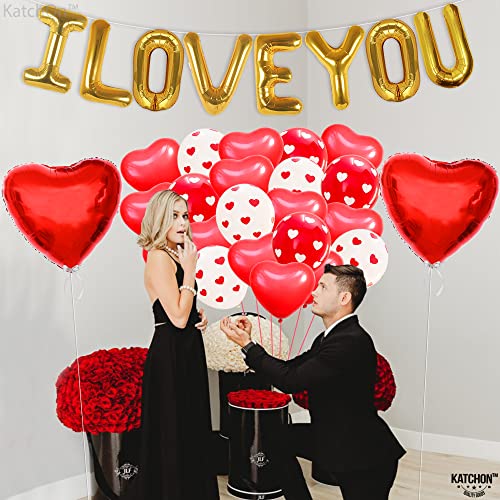 I-Love-You-Balloons-Decorations-Pack-of-37-Heart-Balloons-for-Proposal-Decorations-Happy-Anniversary-Decorations-Valentine-Balloons-Valentines-Day-Decoration-Romantic-Decorations-Special-Night