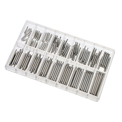 Preisvergleich Produktbild MagiDeal 180 Stücke Professionelle Edelstahl Uhr Feder Steg Reparatur Zubehör