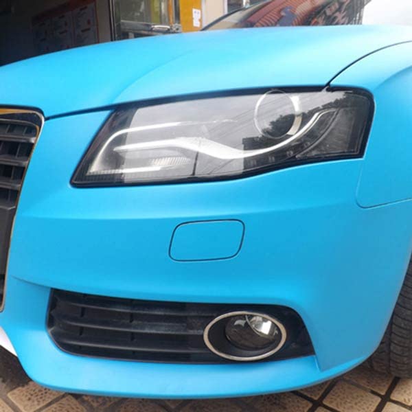 Image of CREON Vinyl Wrap for Car & Bike Self Adhesive Vinyl Wrap Sheet Sticker & Decal Roll Film Auto Car Vehical Air Release (2 feet x 4 feet, Sky Blue Matte Wrap)