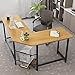 Tribesigns Modern L-Shaped Desk Corner Computer Desk PC Latop Study Table Workstation Home Office Wood & Metal (Light Walnut Brown)