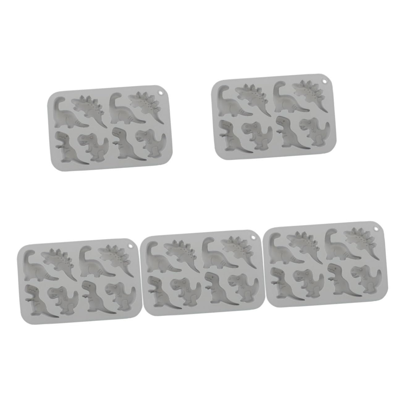 5stücke Dinosaurier Silikonform Für Schokolade Und Süßigkeiten Antihaftbeschichtet Wiederverwendbar Für Diy-bäckerei Zu Hause Fach Design