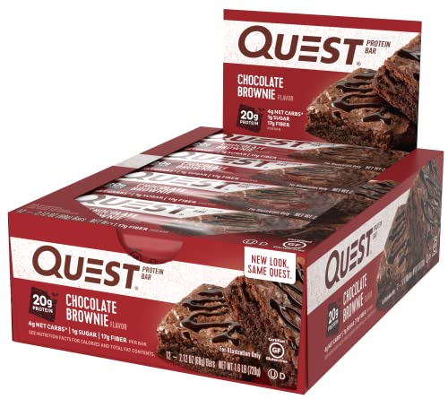 Quest Nutrition Natural Protein Bar, Chocolate Brownie, 12 Count
