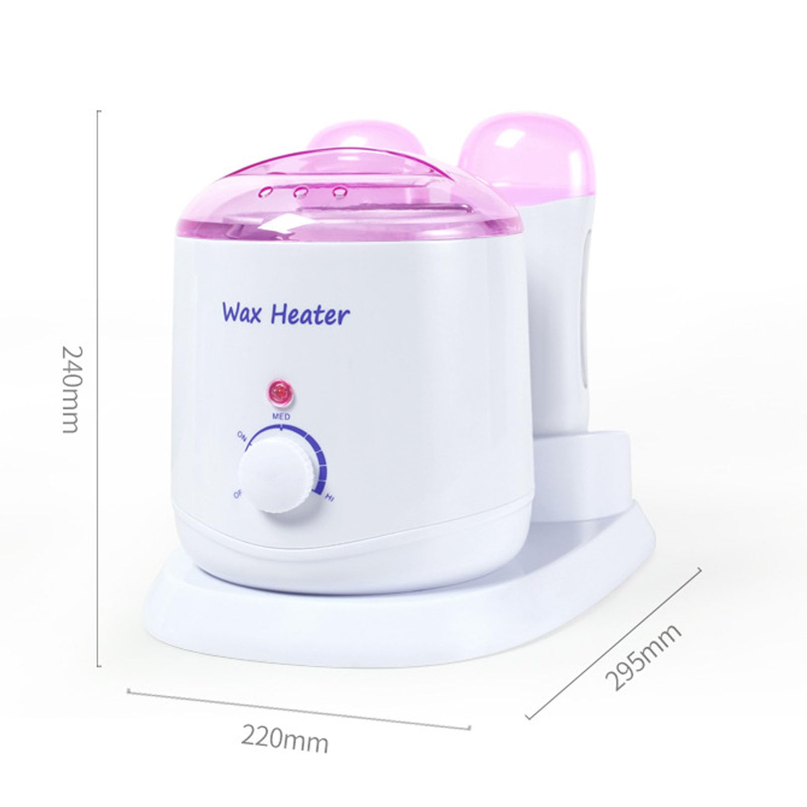Scaldacera 3 in 1, scaldacera a rullo, 180 W, temperatura regolabile per uso domestico, dispositivo per la depilazione a doppia cartuccia.